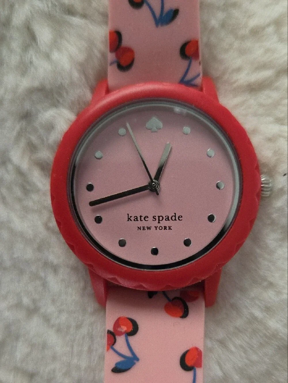 Kate Spade Silicone Watch With Cherries